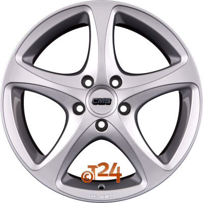 CMS C12 7x16 ET4 5x115 CS Silber Einteilig