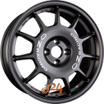 OZ LEGGENDA Matt Black + White Lettering Einteilig 7.00 x 17 ET 42.00  4x100