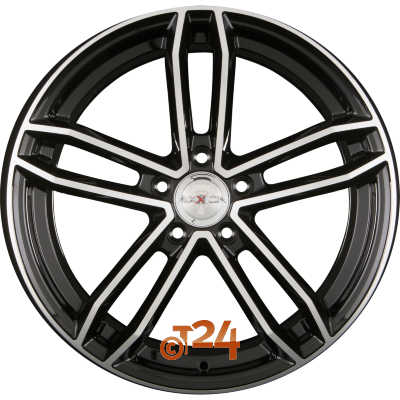 AXXION AX8 RAGE 10.5x21 ET28 5x12 Schwarz Hochglanzpoliert (SP+) Einteilig