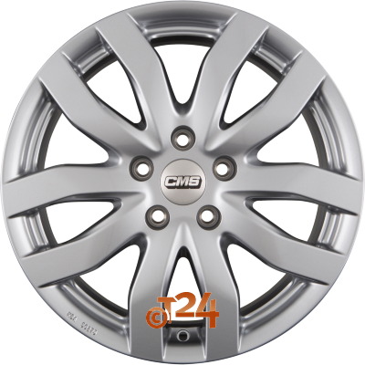CMS C22 7.5x17 ET52.5 5x108 SR Racing Silber Einteilig