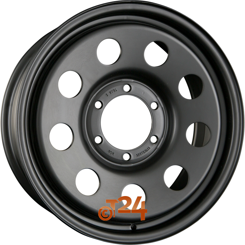 TRAK2|Schwarz Matt - Offroad Stahlfelge 15
