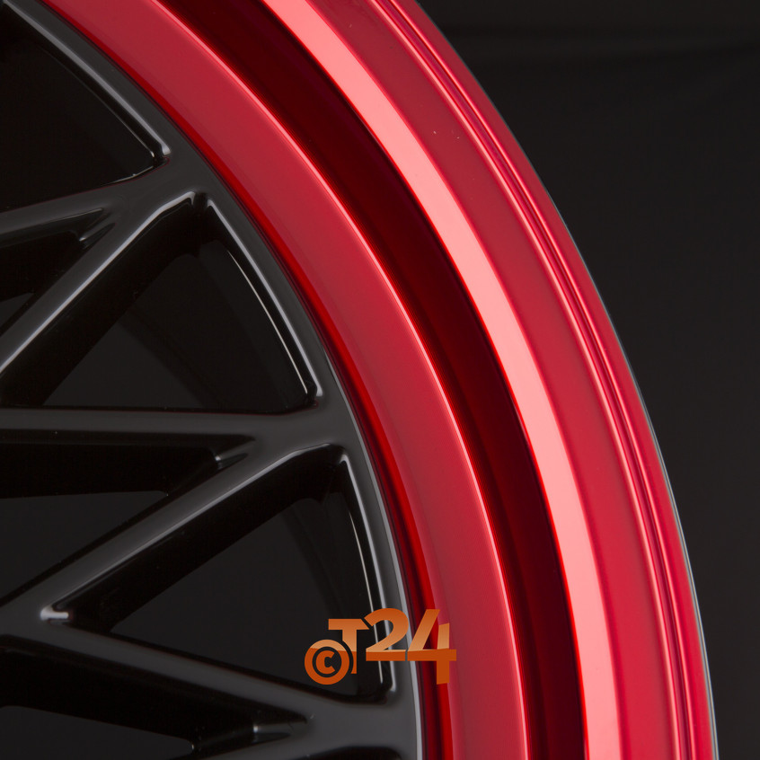 B|Black Rim Red 17