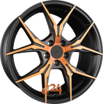 KESKIN KT19N Matt Black Front Copper Einteilig 8.50 x 19 ET 40.00  5x114.3