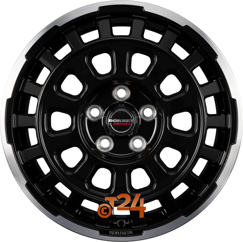 CW7|Black Rim Polished Glossy 18
