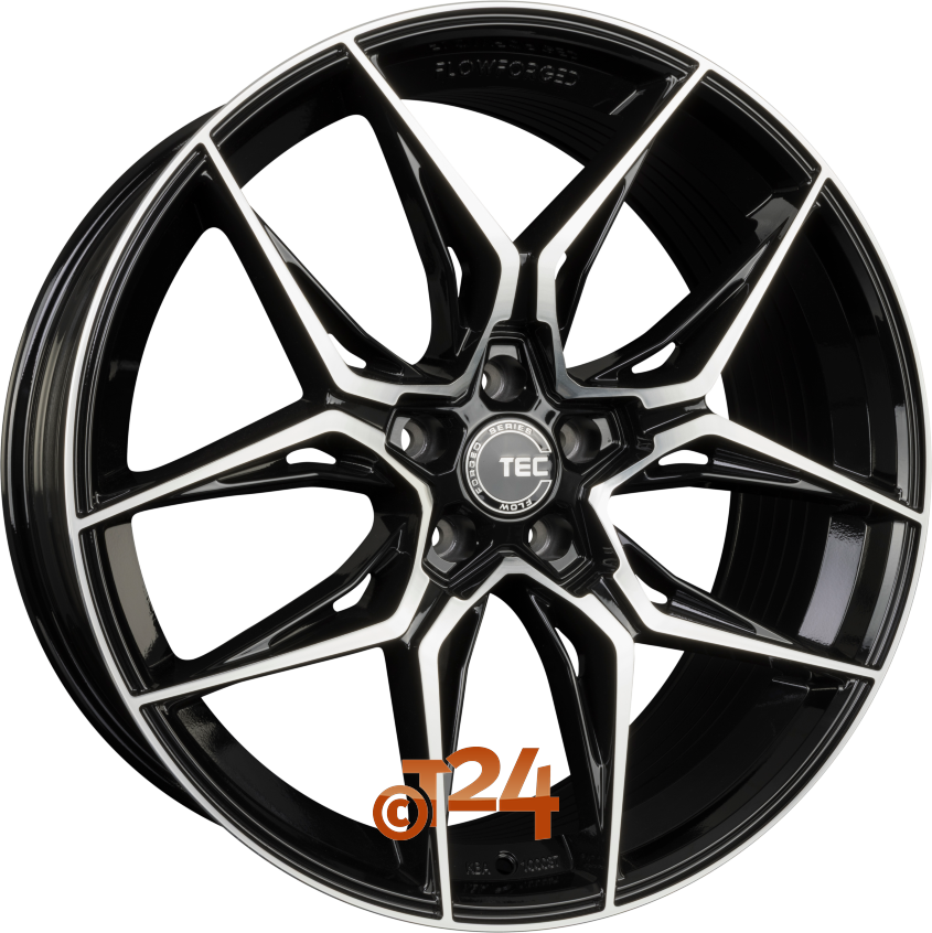 GT9 FLOWFORGED|Schwarz-Glanz Frontpoliert 19