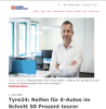 Tyre24: Reifen f&uuml;r E-Autos im Schnitt 50 Prozent teurer