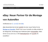 eBay: Neuer Partner f&uuml;r die Montage von Autoreifen