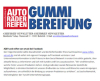AZEV und reifen-vor-ort.de bei Facebook 