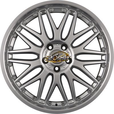 RH ALURAD AW CROSSLINE Sport Silber Hornpoliert — Zilver lichtmetalen velg