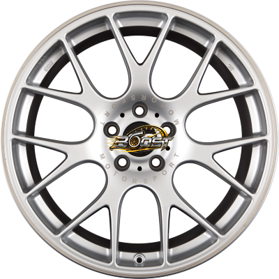 BBS CH-R  Brillantsilber mit Edelstahl Anfahrschutz — Zilver lichtmetalen velg