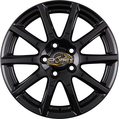 RIAL MILANO Diamant-Schwarz — Zwart lichtmetalen velg