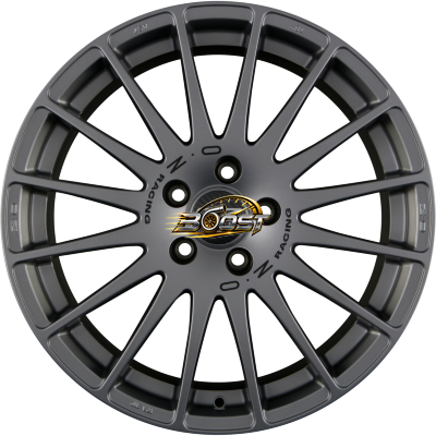 OZ SUPERTURISMO GT Grigio Corsa + Black Lettering 6.50x15 4x108 OZ SUPERTURISMO GT Grigio Corsa + Black Lettering 6.50x15 4x108