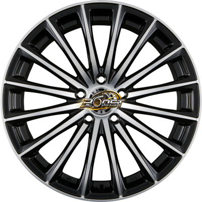 24H DU MANS GP1 Satin Black Machined Face 6.50x15 4x100 24H DU MANS GP1 Satin Black Machined Face 6.50x15 4x100