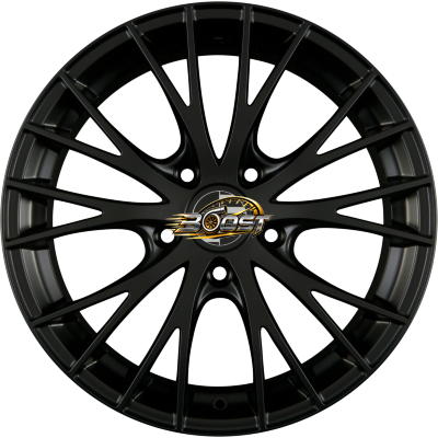 MAK RENNEN Matt Black — Zwart lichtmetalen velg