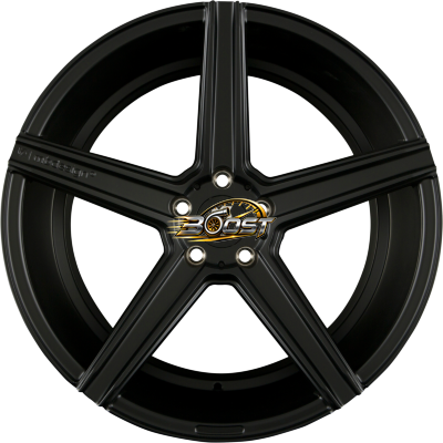 MB-DESIGN KV1 Schwarz Seidenmatt — Zwart lichtmetalen velg