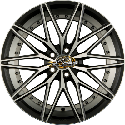 PROLINE WHEELS PXE Black Matt Polished (BMP) — Zwart lichtmetalen velg