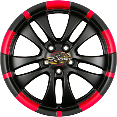 RONAL R59 Jetblack-Matt-Red Rim 7.50x17 5x120 RONAL R59 Jetblack-Matt-Red Rim 7.50x17 5x120