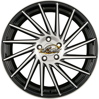 KESKIN KT17 HURRICANE Black Front Polish (BFP) — Zwart lichtmetalen velg