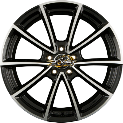 2DRV by WHEELWORLD WH28 Schwarz Hochglanzpoliert (SP+) — Zwart lichtmetalen velg