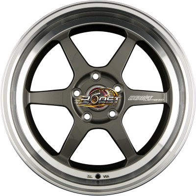 BORBET DB8GT Graphite Rim Polished 9.50x18 5x100 BORBET DB8GT Graphite Rim Polished 9.50x18 5x100
