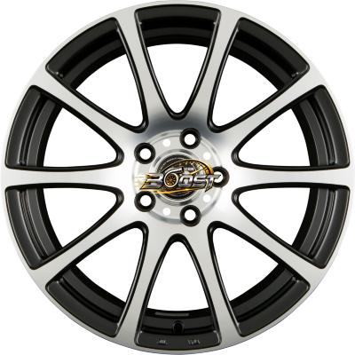 RACER WHEELS EVO Satin Black Machined Face 6.00x14 4x108 RACER WHEELS EVO Satin Black Machined Face 6.00x14 4x108