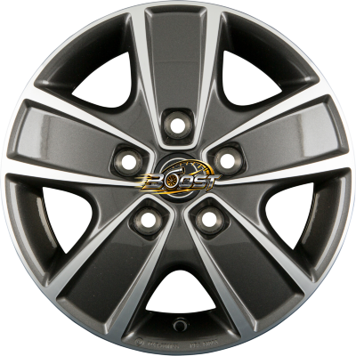BORBET CWG Mistral Anthracite Polished — Grijs/antraciet lichtmetalen velg