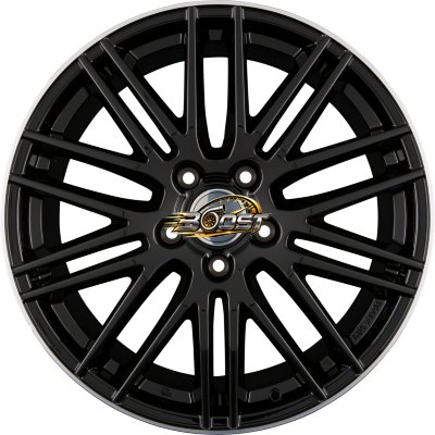 RIAL KIBO X Diamant-Schwarz Hornpoliert — Zwart lichtmetalen velg