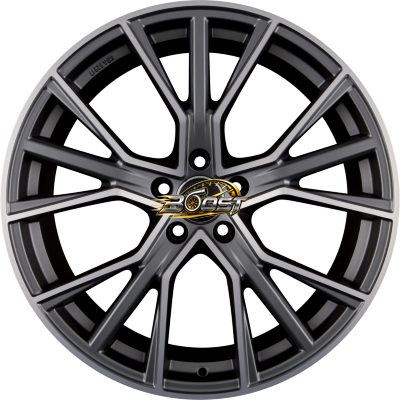 AVUS Racing AF18 Matt Anthracite Polished 8.00x18 5x112 AVUS Racing AF18 Matt Anthracite Polished 8.00x18 5x112