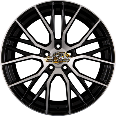 ARCASTING GLADIO Black Glossy Polished 8.50x19 5x108 ARCASTING GLADIO Black Glossy Polished 8.50x19 5x108