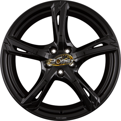 RONAL R62 Jetblack — Zwart lichtmetalen velg