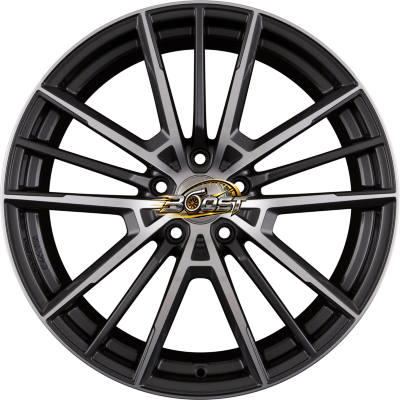 AEZ KAIMAN DARK - Gunmetal Frontpoliert — Grijs/antraciet lichtmetalen velg