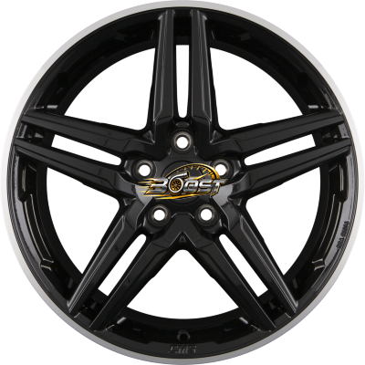CMS C29 DRB Diamant Horn Schwarz Glanz — Zwart lichtmetalen velg