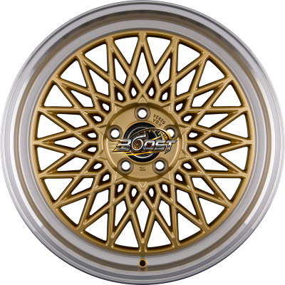 B Gold Rim Polished