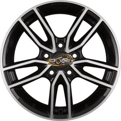 FONDMETAL KOROS Glossy Black Machined - Diamond Black 6.50x16 5x112 FONDMETAL KOROS Glossy Black Machined - Diamond Black 6.50x16 5x112