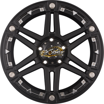 RID R01 Matte Black + Chrome Inserts 9.00x17 5x127 RID R01 Matte Black + Chrome Inserts 9.00x17 5x127