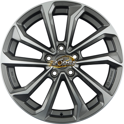 DEZENT KS DARK - Gunmetal Polished — Grijs/antraciet lichtmetalen velg