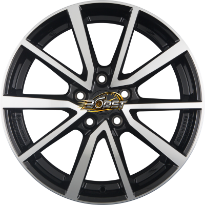 PLATIN P 95 Diamant Schwarz Frontpoliert 6.50x17 5x100 PLATIN P 95 Diamant Schwarz Frontpoliert 6.50x17 5x100