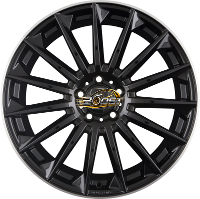 2DRV by WHEELWORLD WH39 Schwarz Lackiert Hornpoliert (SW+ML+) — Zwart lichtmetalen velg