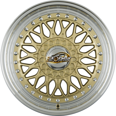 GTP WHEELS GTP 040 Gold Felgenbett Poliert — Goud lichtmetalen velg