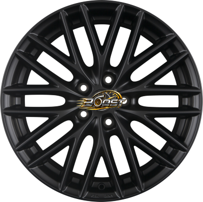 BORBET BS5 Black Matt — Zwart lichtmetalen velg
