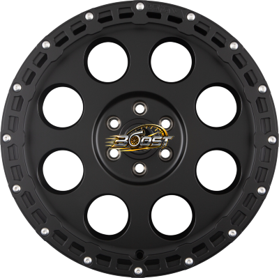 DELTA 4x4 KLASSIK B RUGGED Schwarz Matt — Zwart lichtmetalen velg