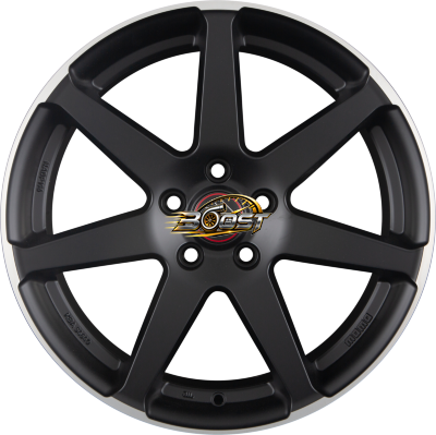 MOMO SEVEN Black Matt Polished 8.00x18 5x112 MOMO SEVEN Black Matt Polished 8.00x18 5x112