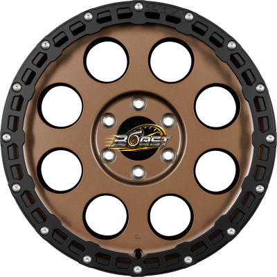 DELTA 4x4 KLASSIK B RUGGED Sahara Bronze - Aluring Schwarz Matt — Brons lichtmetalen velg
