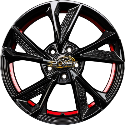 MAM RS6 Black Painted Red Inside (BPRI) 8.00x18 5x120 MAM RS6 Black Painted Red Inside (BPRI) 8.00x18 5x120