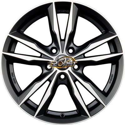 MOMO FAST Black Matt Polished 6.50x16 5x100 MOMO FAST Black Matt Polished 6.50x16 5x100