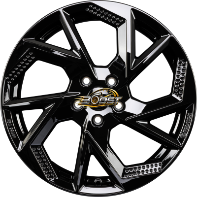 DEZENT AP BLACK - Schwarz Glänzend — Zwart lichtmetalen velg