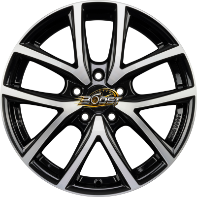 itWHEELS MIRA Diamond Black Front Polished — Zwart lichtmetalen velg