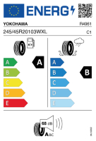 EU-label voor YOKOHAMA ADVAN SPORT V107