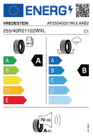 EU-label voor VREDESTEIN ULTRAC (NEU)