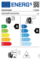 EU-label voor GOODYEAR VECTOR 4 SEASONS G3 